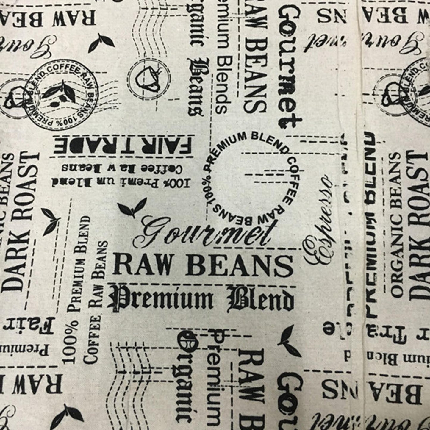 Vaessen creative • fabric printed cotton 50x70cm raw beans