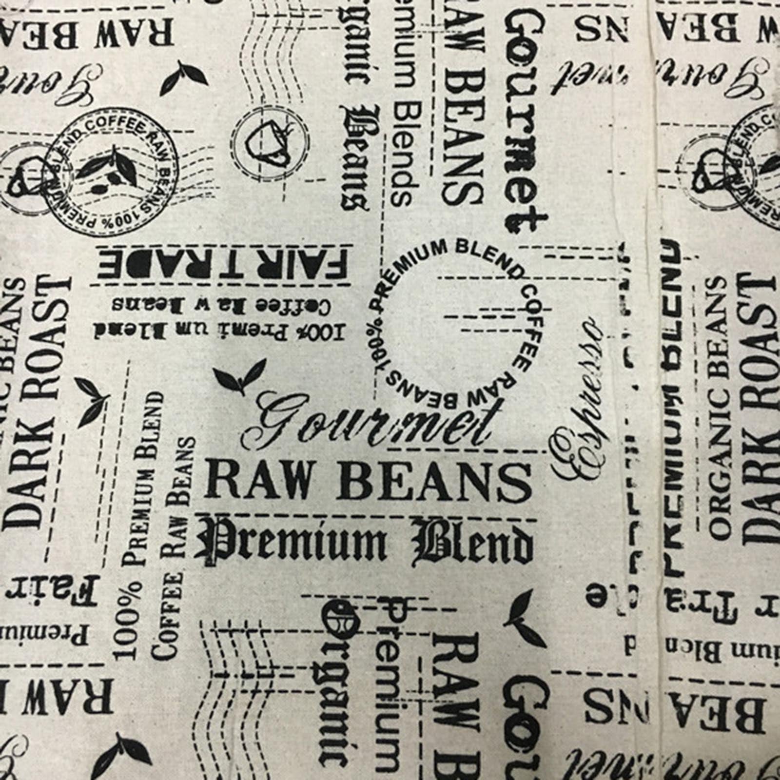 Vaessen creative • fabric printed cotton 50x70cm raw beans