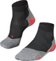 Falke ru5 short anti-blaar functioneel materiaal hardloopsokken heren zwart - maat 44-45