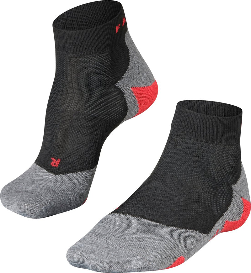 Falke ru5 short anti-blaar functioneel materiaal hardloopsokken heren zwart - maat 44-45