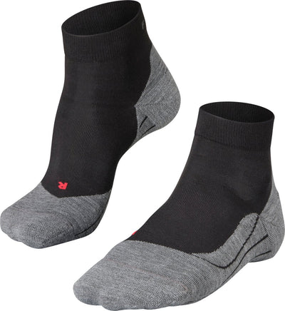 Falke ru4 short anti-blaar katoen functioneel materiaal hardloopsokken heren zwart - maat 46-48