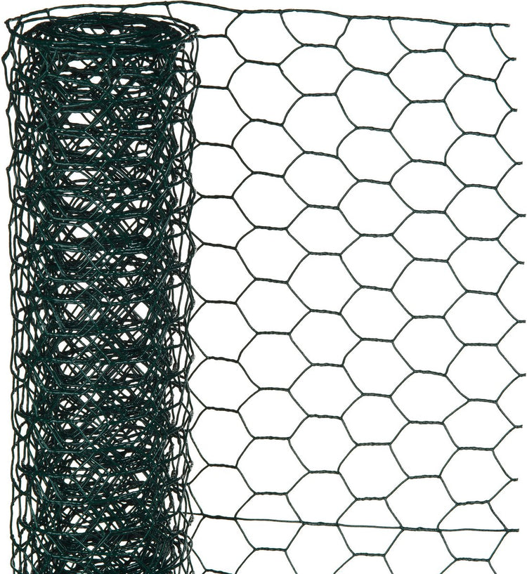 Nature - verzinkt staal gaas - 10 x 0,5m - groen - 13mm mazen
