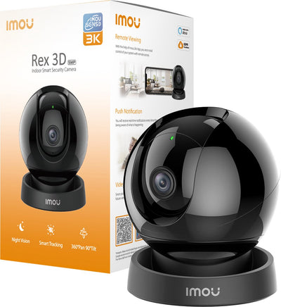 Imou rex 3d petcam - beveiligingscamera - 3k resolutie – 360° dekking - abnormale geluidsdetectie – twee-weg communicatie - 3 jaar garantie