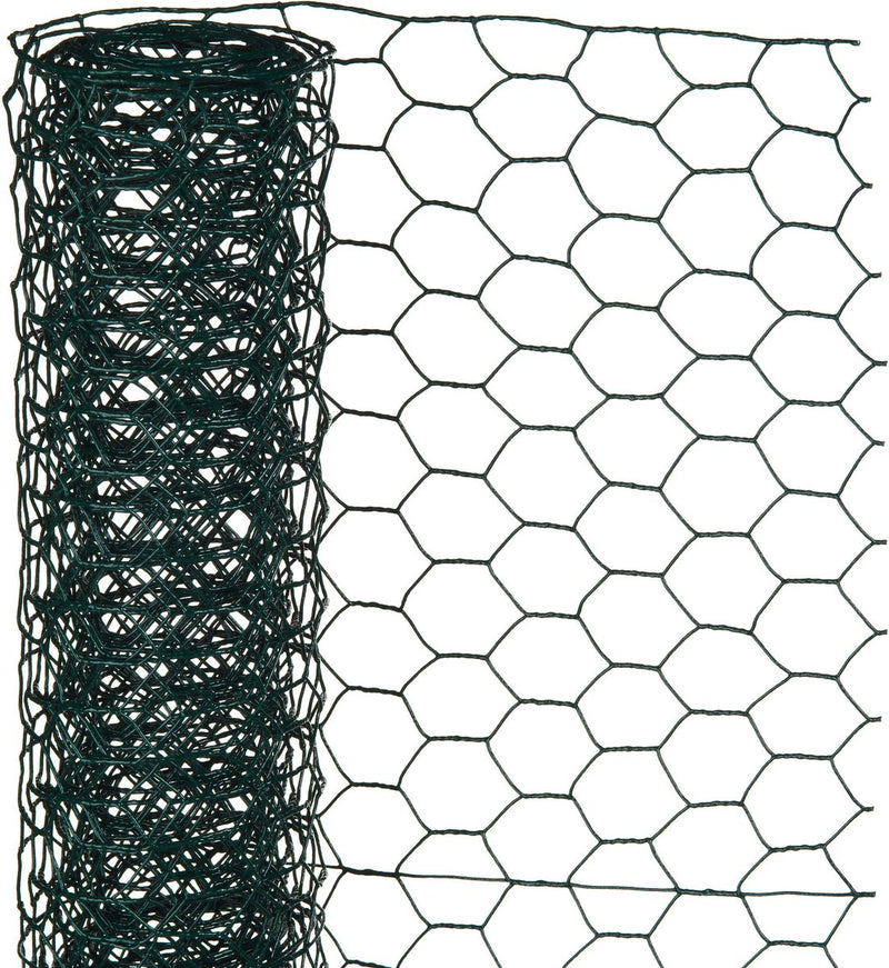 Nature - verzinkt staal gaas - 10 x 0,5m - groen - 13mm mazen