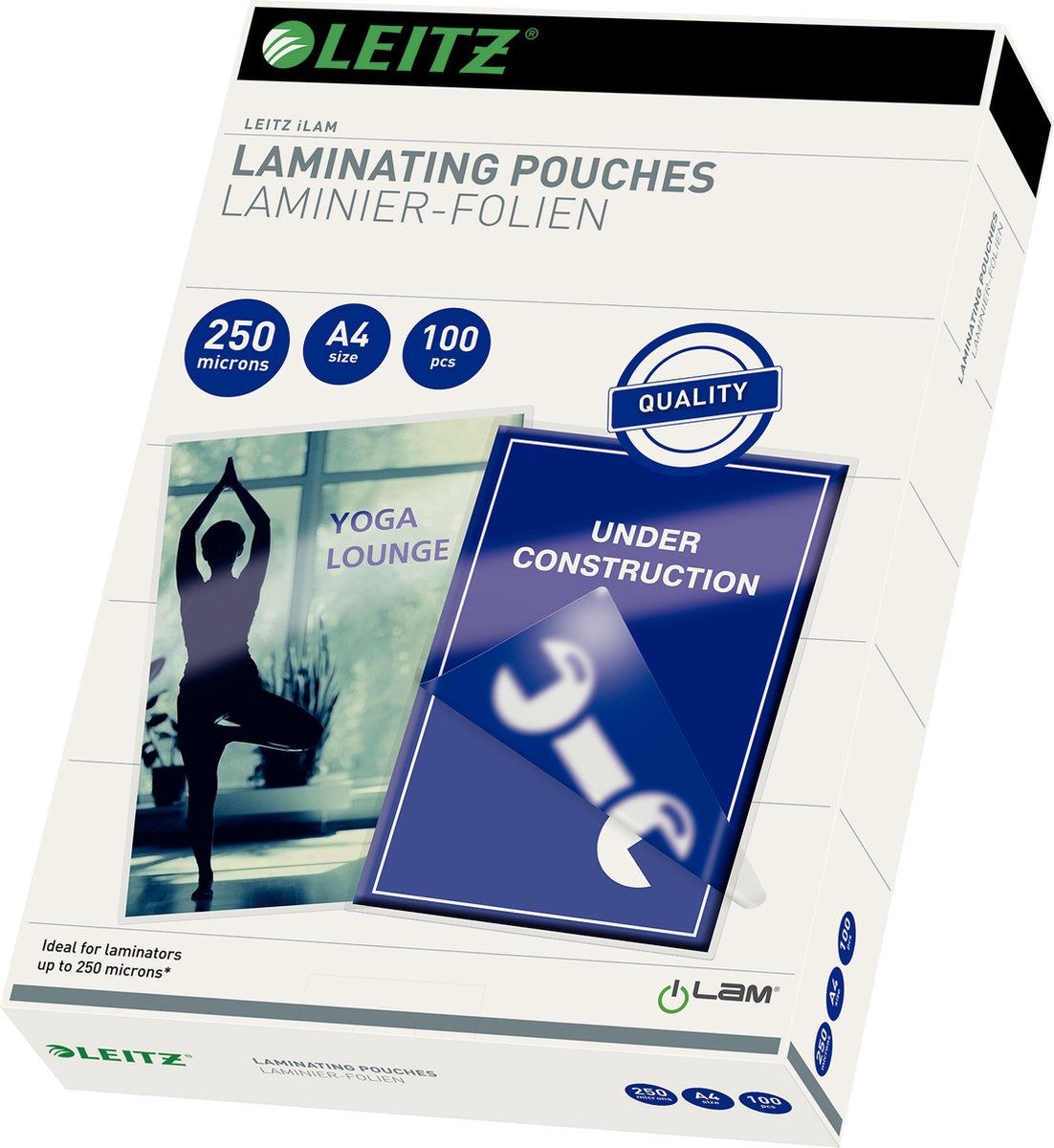 Leitz ilam - lamineerhoezen - a4 - 250 micron - 100 stuks
