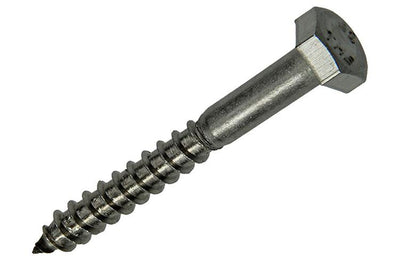 Mack 1020009 - houtdraadbout roestvrijstaal 12 st 6 x 50 mm | 5 stuks