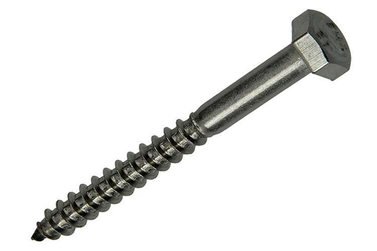 Mack 1020010 - houtdraadbout roestvrijstaal 10 st 6 x 60 mm | 5 stuks