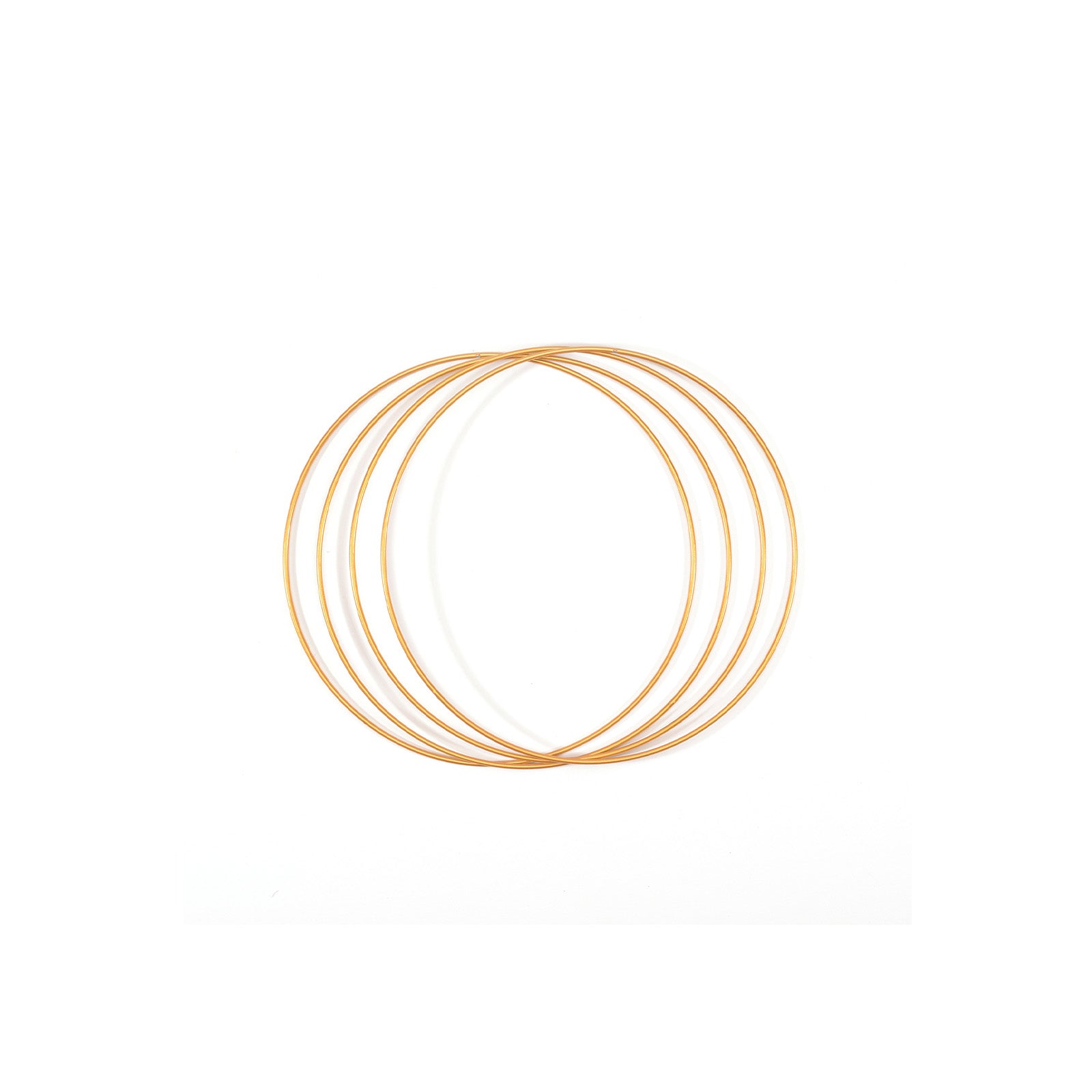 Vaessen creative • metalen ringen set ø20cm 3mm goud 4x