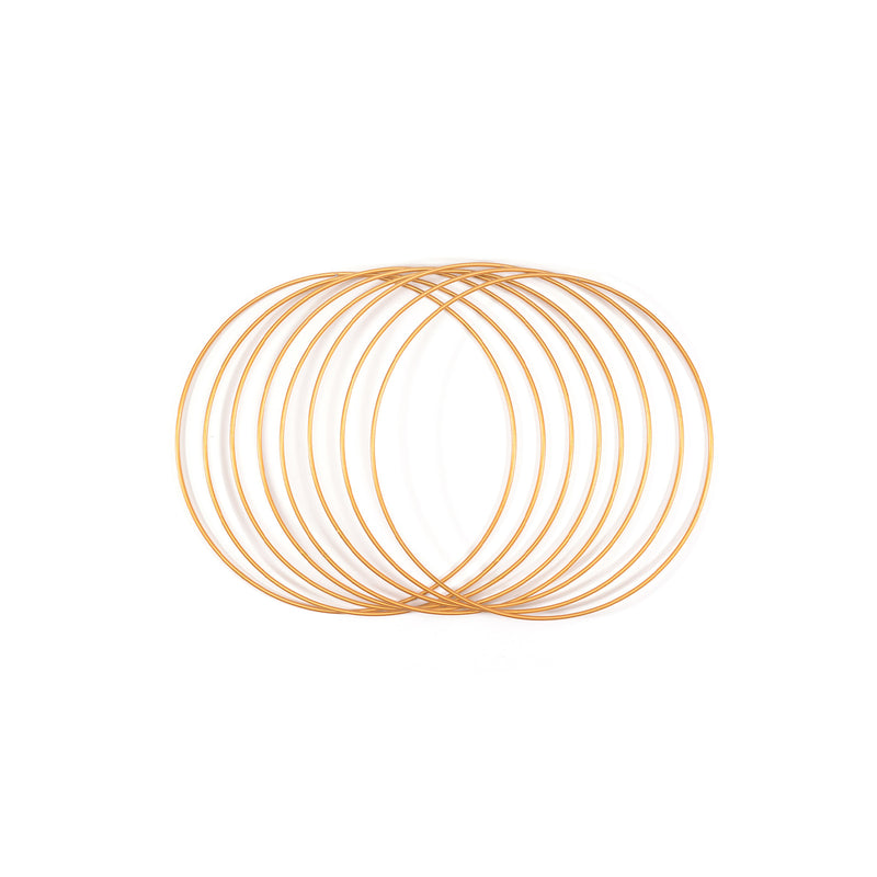 Vaessen creative • metalen ringen set ø20cm 3mm goud 8x