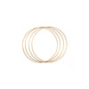 Vaessen creative • metalen ringen set ø20cm 3mm antiek goud 4x