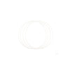 Vaessen creative • metalen ringen set ø20cm 3mm wit 4x