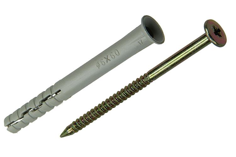 Mack 1018165 - nylon nagelplug polyamide 35 st 6 x 60 mm | 3 stuks