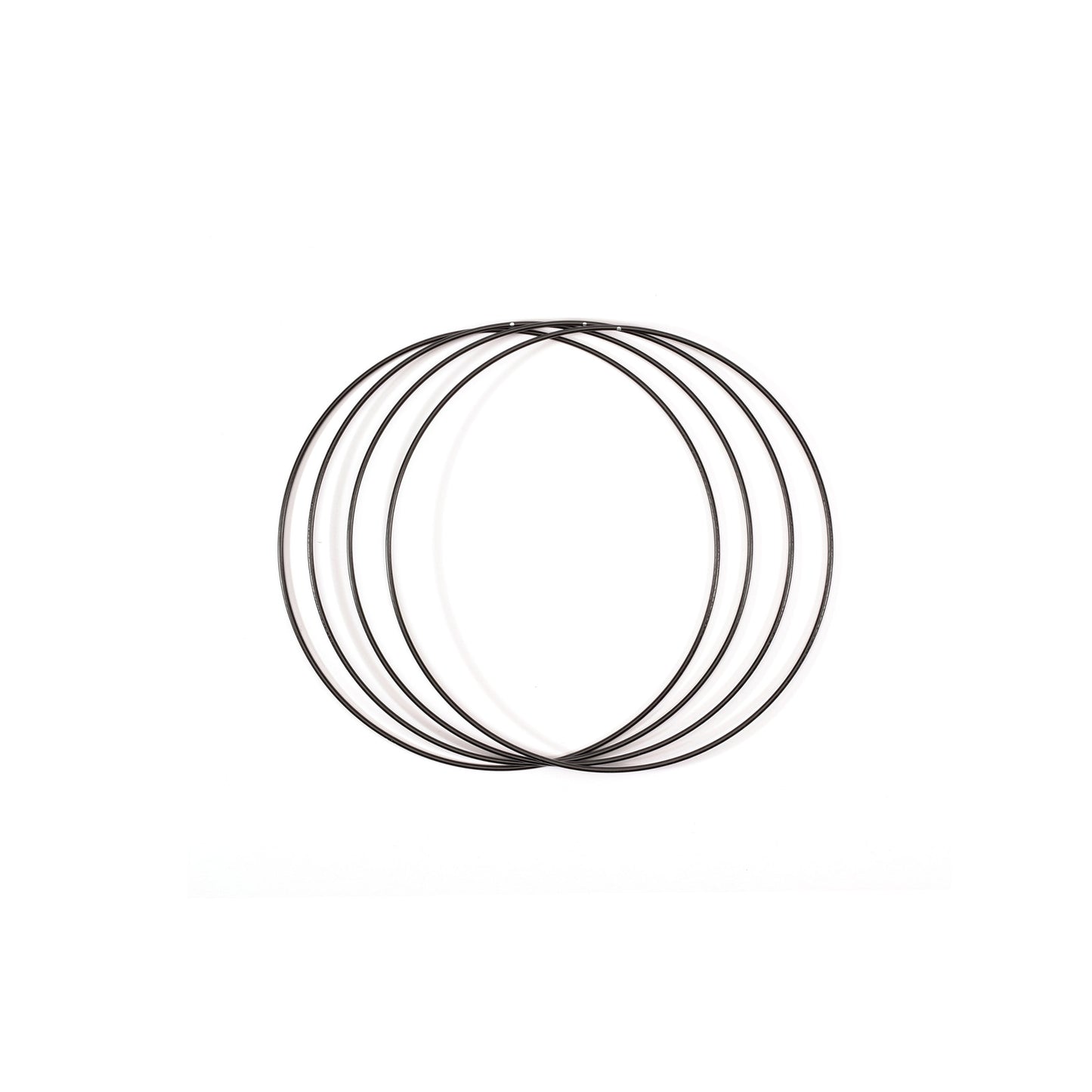 Vaessen creative • metalen ringen set ø20cm 3mm zwart 4x