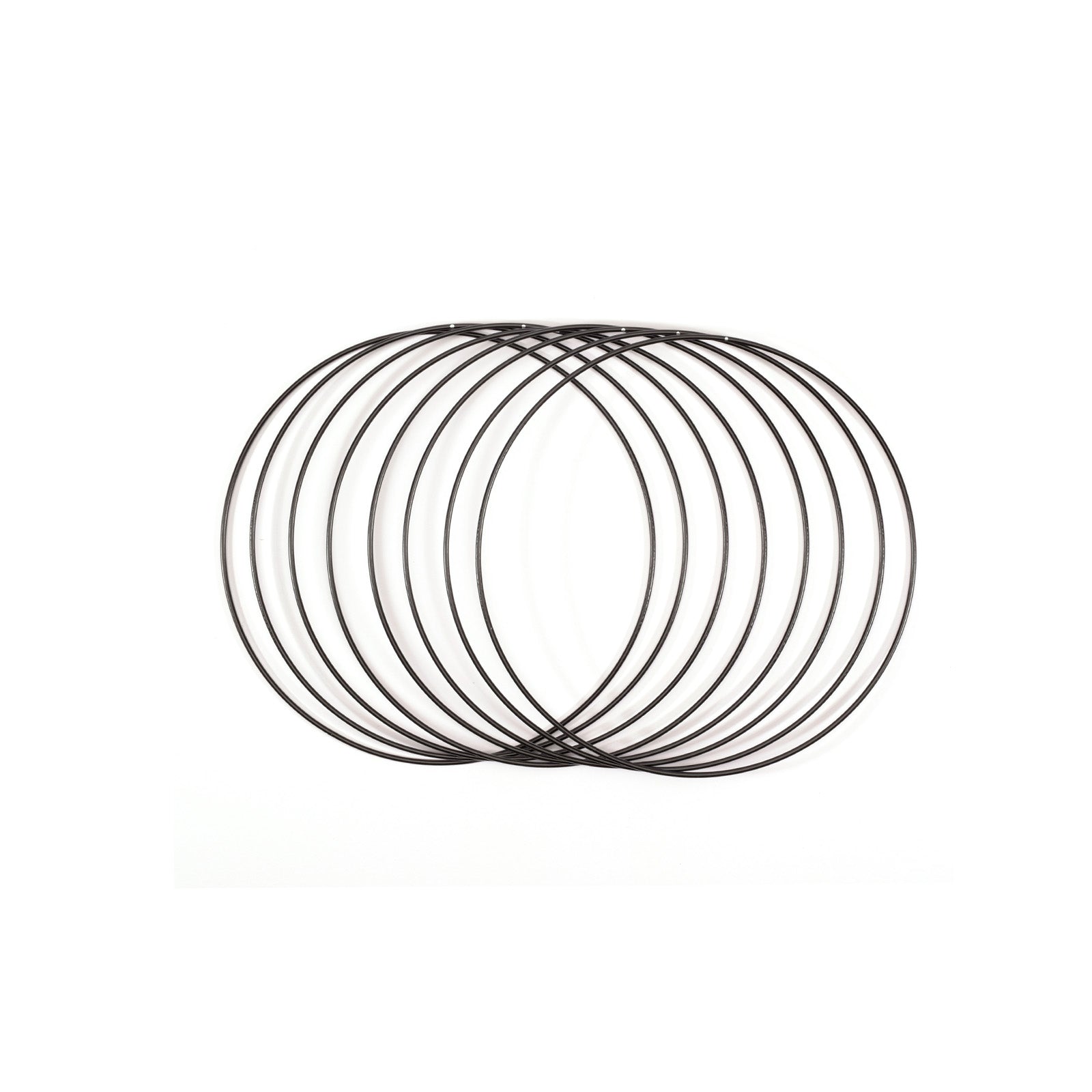 Vaessen creative • metalen ringen set ø20cm 3mm zwart 8x