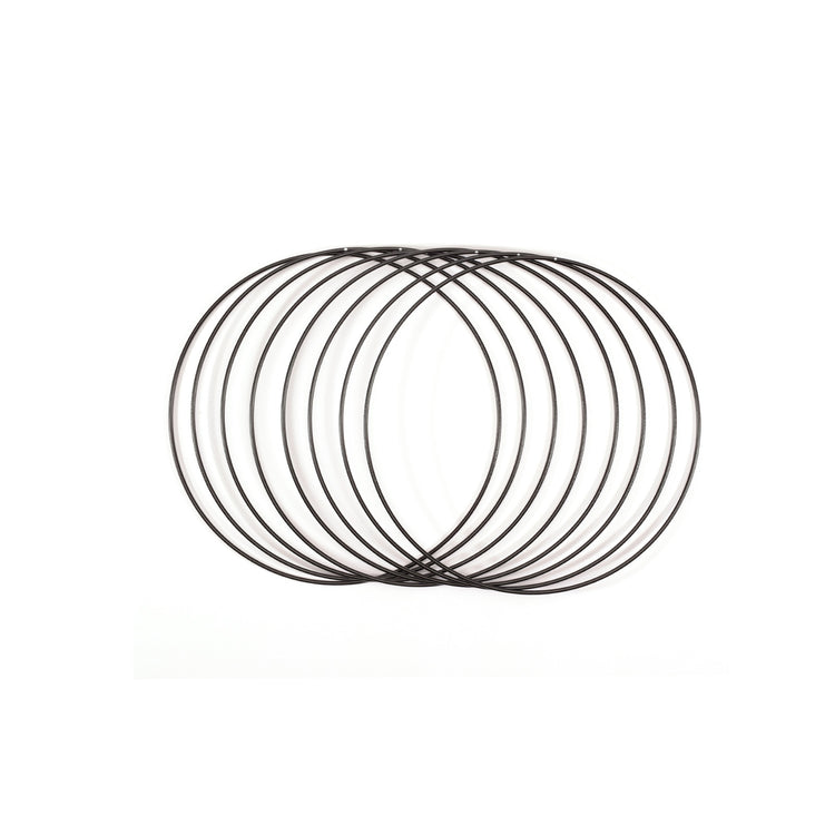 Vaessen creative • metalen ringen set ø20cm 3mm zwart 8x