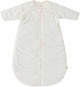 Jollein baby slaapzak winter met afritsbare mouw 90cm - rond - rib ivory - winterslaapzak