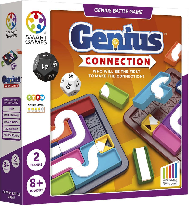 Smartgames genius connection - snel strategisch puzzelspel - 720 uitdagingen - voor 1 als 2 spelers - vanaf 8 jaar