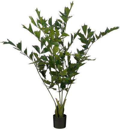 Mica decorations vissenstaart palm kunstplant in pot - h150 x ø100 cm - groen