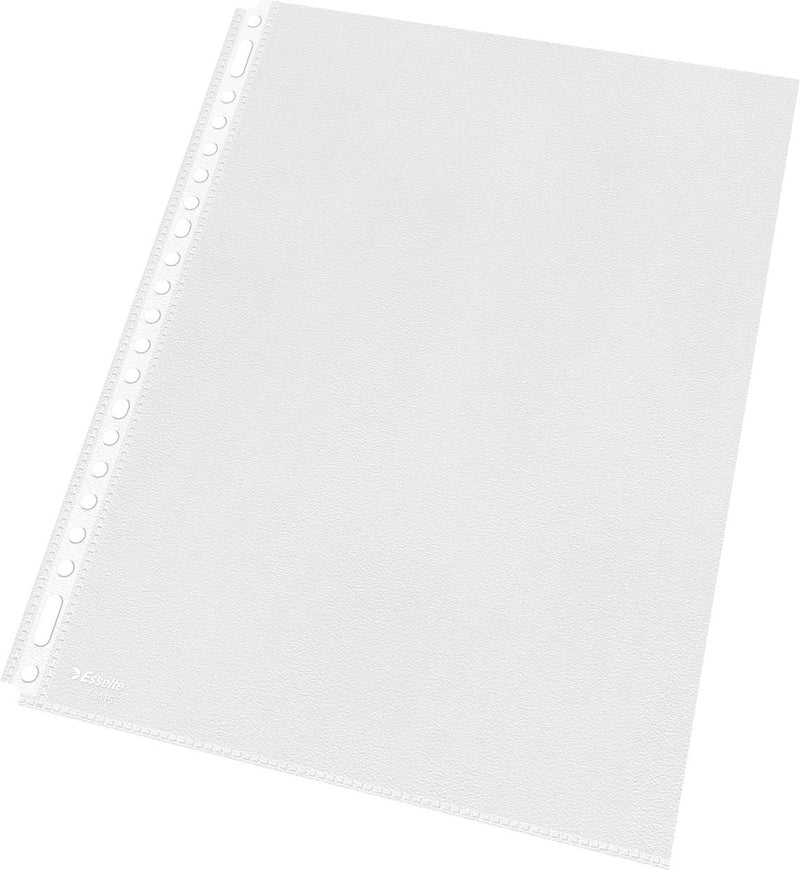 Esselte showtas a4 - 30% pre-consumer gerecycled materiaal - pp - 100 stuks - transparant