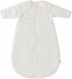 Jollein baby slaapzak winter met afritsbare mouw 110cm - rond - rib ivory - winterslaapzak