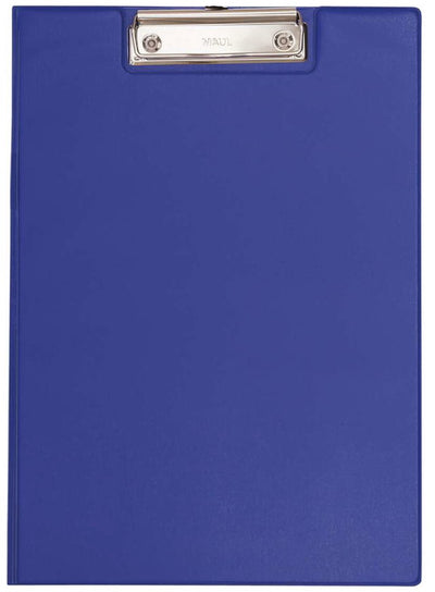 Maul klembordmap a4 staand formaat karton folie blauw