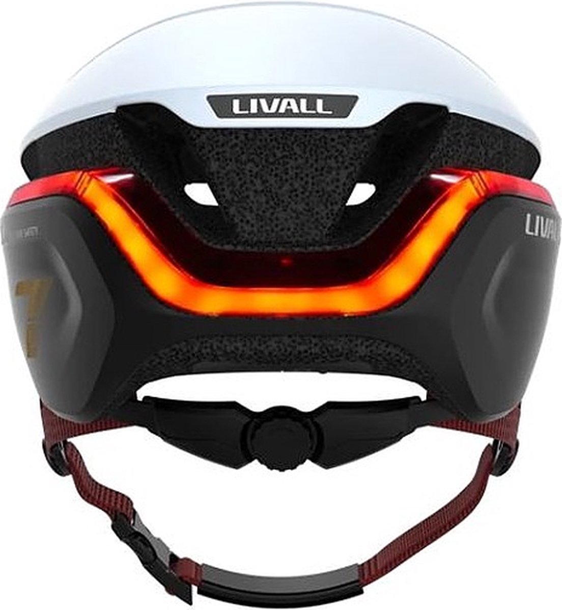 Livall evo21 white large - (smart) fietshelm - sos functie - led richtingaanwijzers - smart verlichting