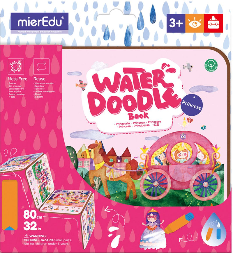 Mieredu - water doodle boek - prinses - - water doodle boek - prinses