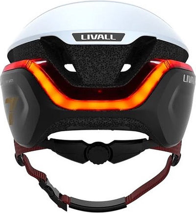 Livall evo21 white large - (smart) fietshelm - sos functie - led richtingaanwijzers - smart verlichting