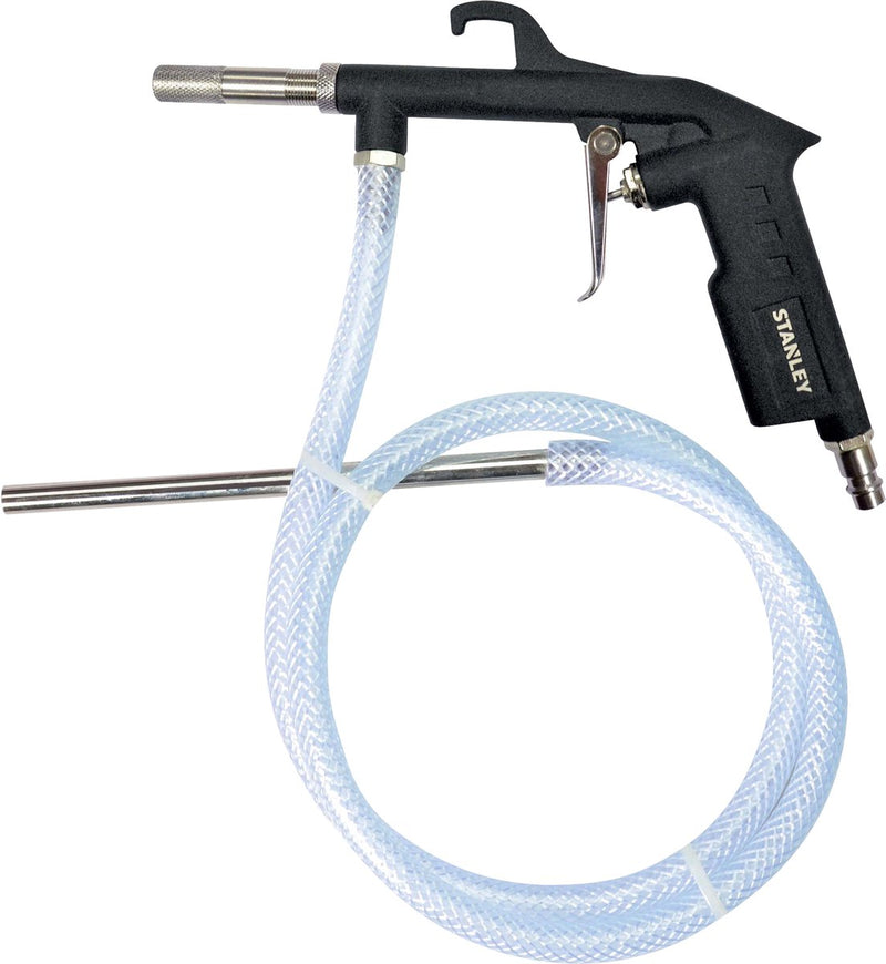 Stanley zandstraalpistool 150063xstn - zandstraalpistool met slang - voor compressor - max. 8bar - 250l min - aluminium - zwart