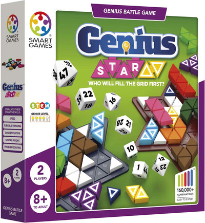 Smartgames genius star - snel strategisch denkspel - meer dan 160.000 puzzelcombinaties - solospel 2 spelers - vanaf 8 jaar