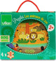 Vilac houten puzzel dierentuin - educatief speelgoed in houten doos.