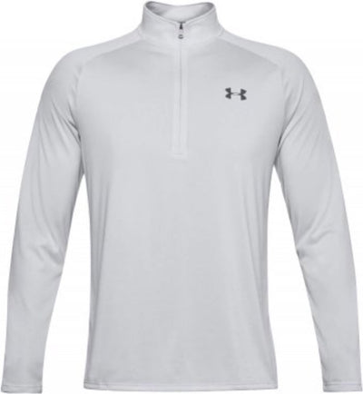 Under armour ua tech 2.0 1 2 zip-gry heren sporttrui - halo grijs - wit