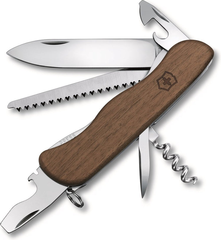Victorinox foreter wood zwitsers zakmes - 10 functies - hout