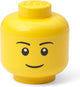 Lego - opbergbox hoofd boy mini - polypropyleen - geel
