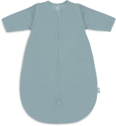 Jollein baby slaapzak zomer met afritsbare mouw 110cm - rond - ajour sea green - zomerslaapzak
