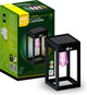 Calex smart outdoor solar buitenlamp - slimme wandlamp lantaarn - rgb en warm wit - buitenverlichting - zwart