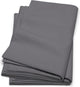 Cinderella - kussenslopen met rits - flanel - 80x80 cm - antraciet - 2 stuks