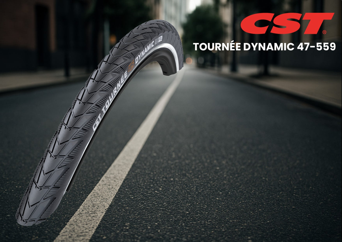 CST buitenband Tournee Dynamic 26 x 1.75 zw refl
