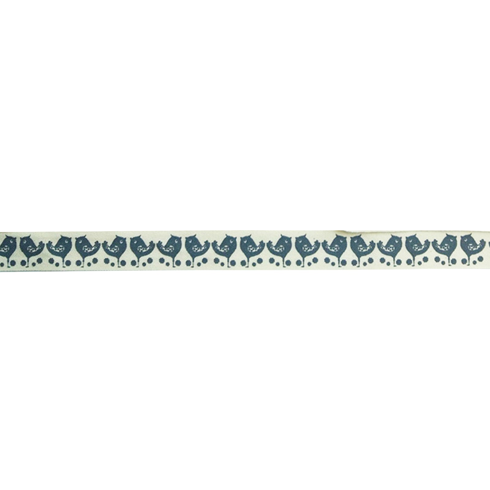 Vaessen creative • lint 20mx15mm bird grey white