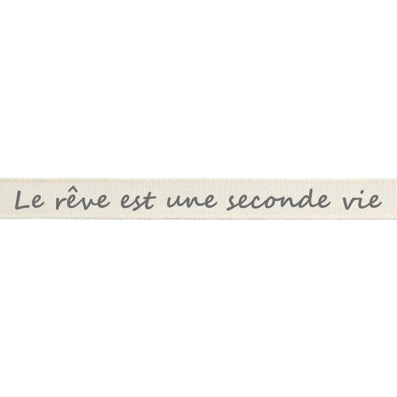 Vaessen creative • ribbon 2mx15mm fr le rêve est une seconde