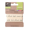 Vaessen creative • ribbon 2mx15mm fr le rêve est une seconde