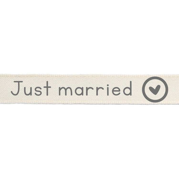 Vaessen creative • ribbon 2mx15mm eng just married