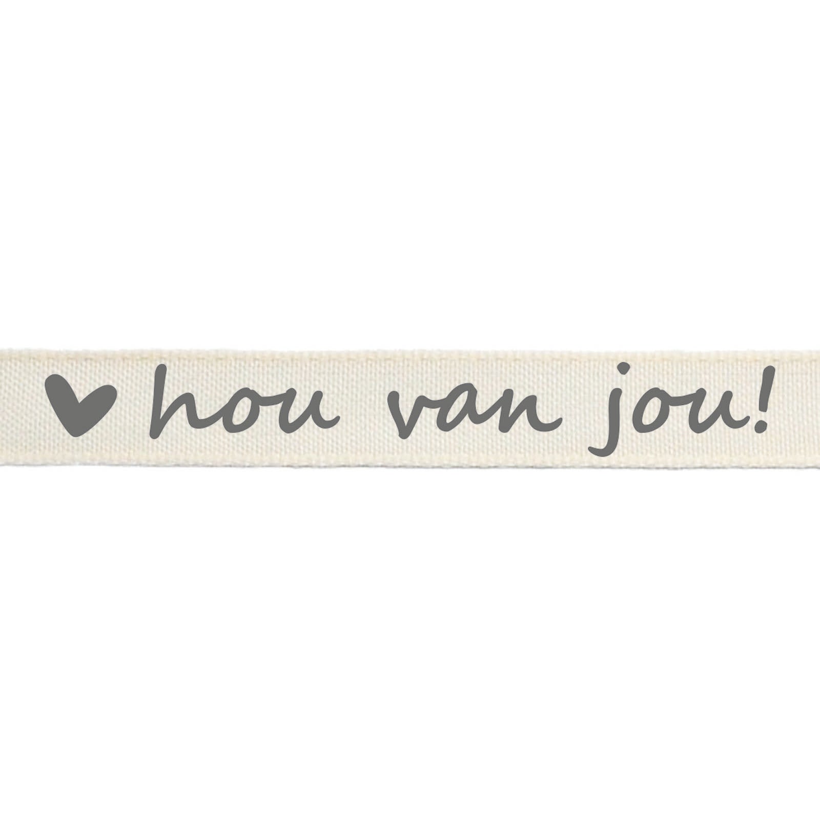 Vaessen creative • ribbon 2mx15mm nl hou van jou