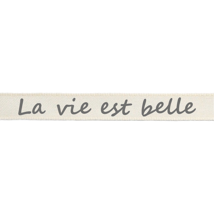 Vaessen creative • ribbon 20mx15mm fr la vie est belle