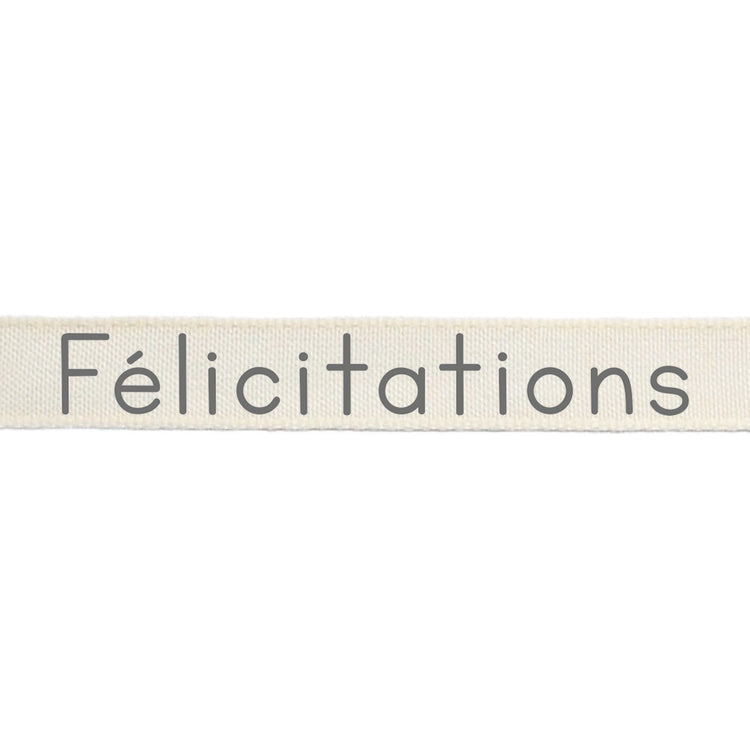 Vaessen creative • ribbon 20mx15mm fr félicitations
