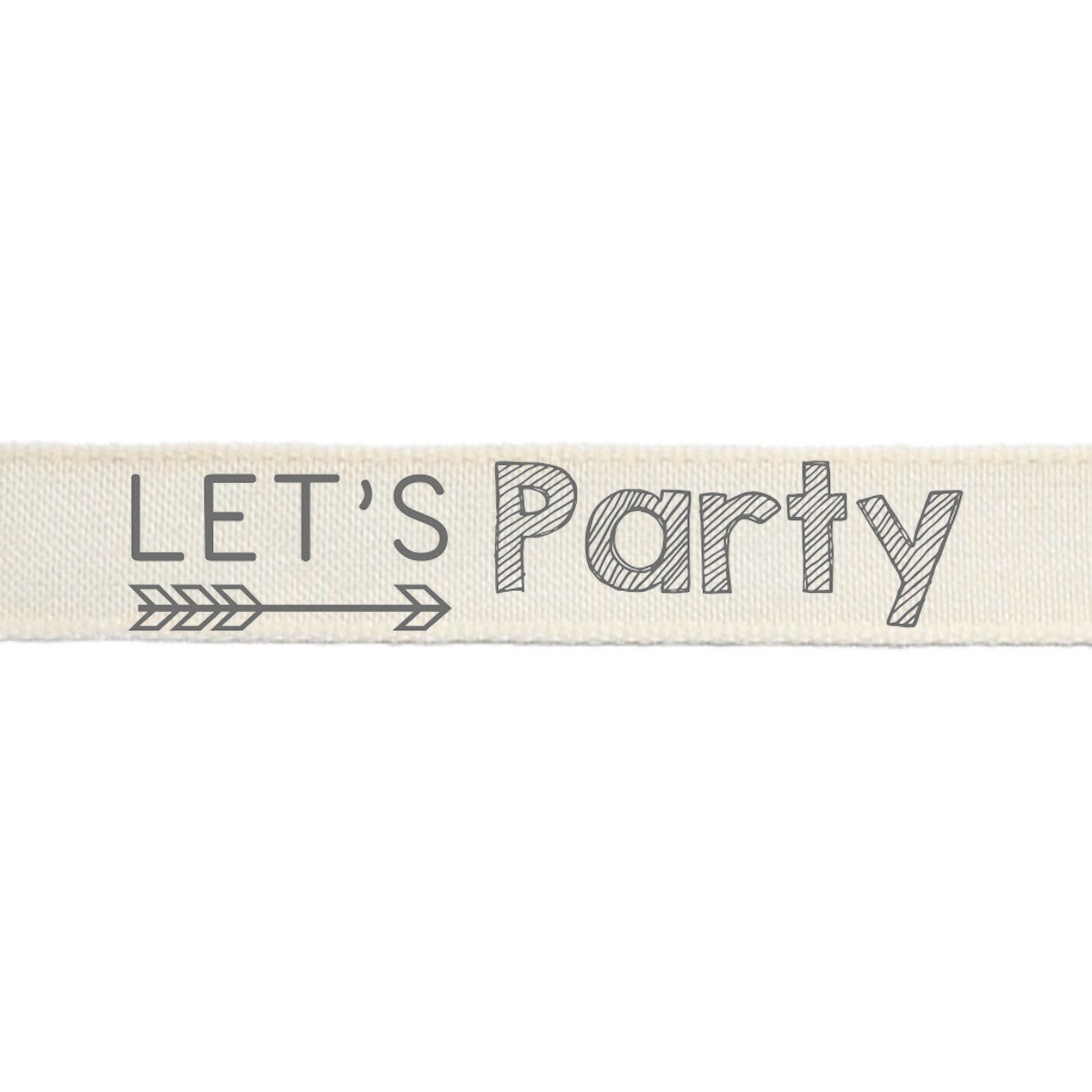 Vaessen creative • ribbon 20mx15mm eng let's party