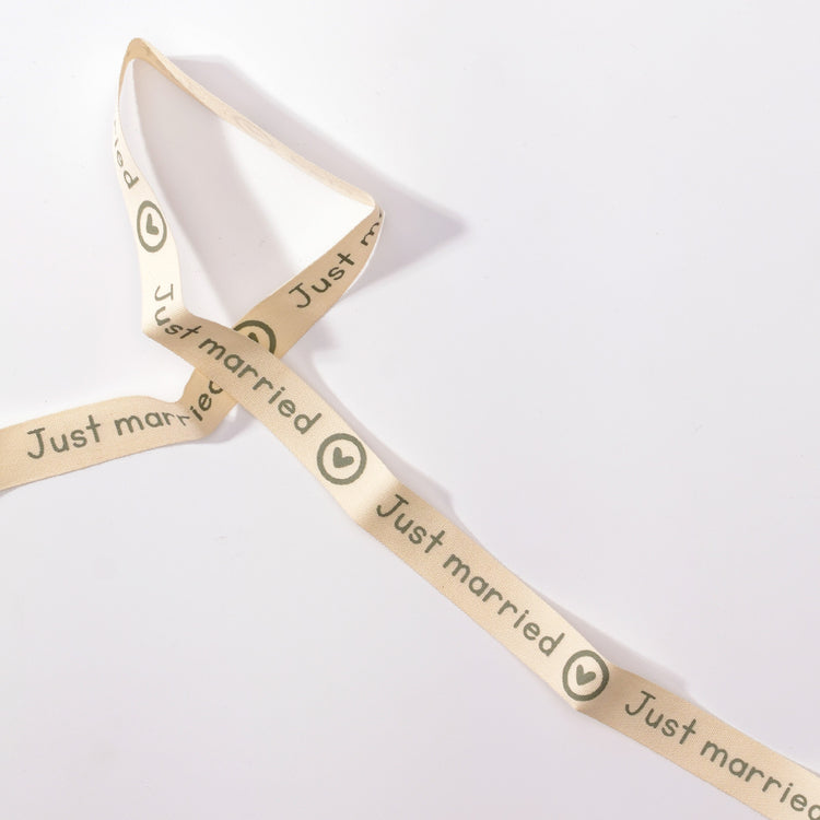 Vaessen creative • ribbon 20mx15mm eng just married