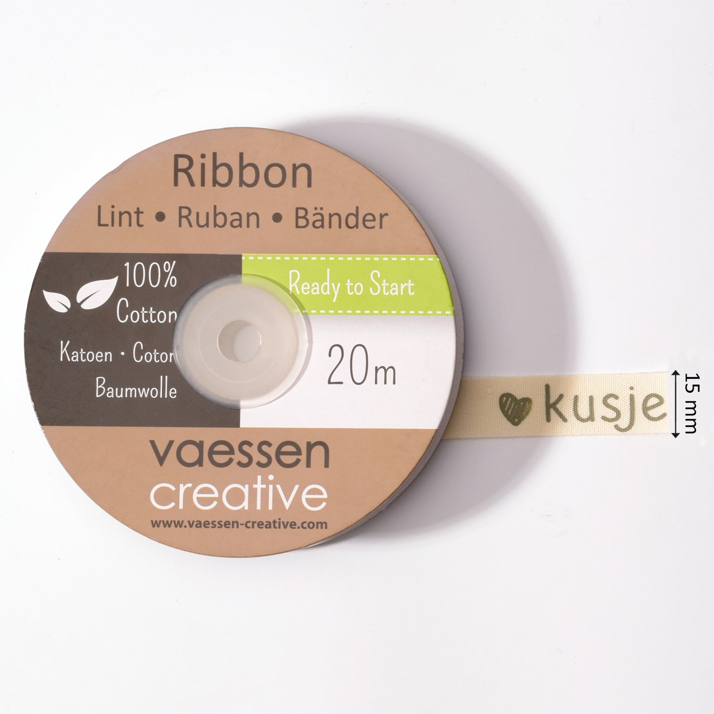 Vaessen creative • ribbon 20mx15mm nl kusje