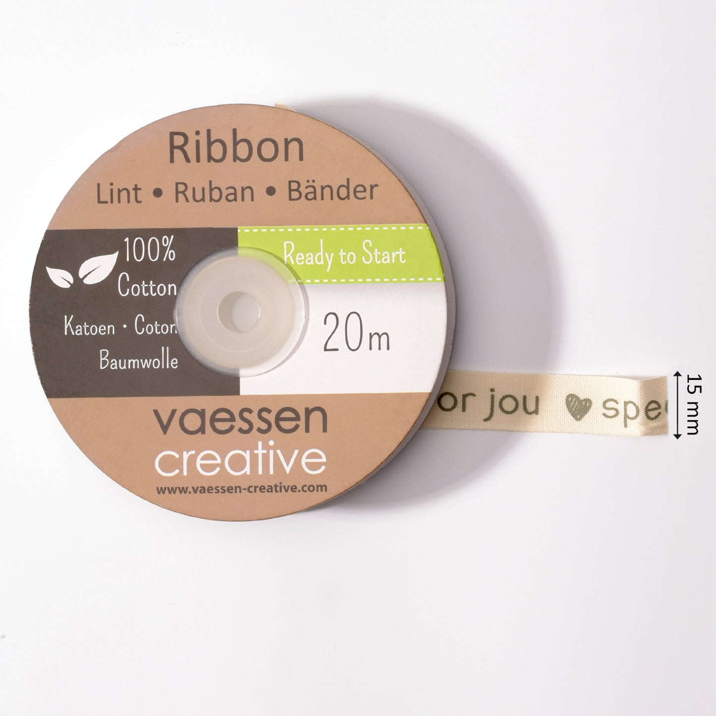 Vaessen creative • ribbon 20mx15mm nl speciaal voor jou