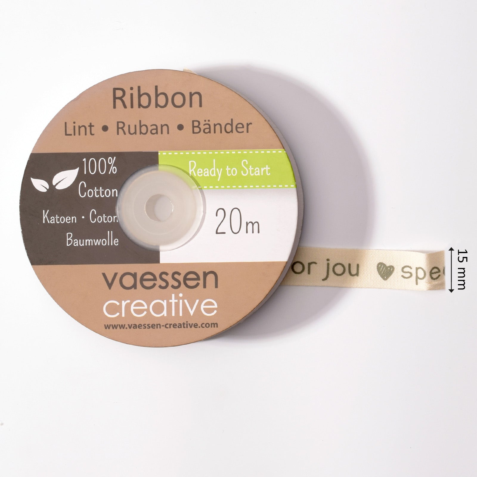 Vaessen creative • ribbon 20mx15mm nl speciaal voor jou